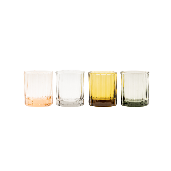 Brût Homeware, Set van 4 Tumbler 25 CL, amber