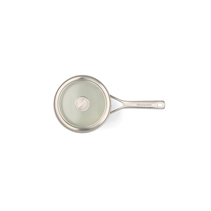 KitchenAid Steel Core Enamel Steelpan met deksel 16cm