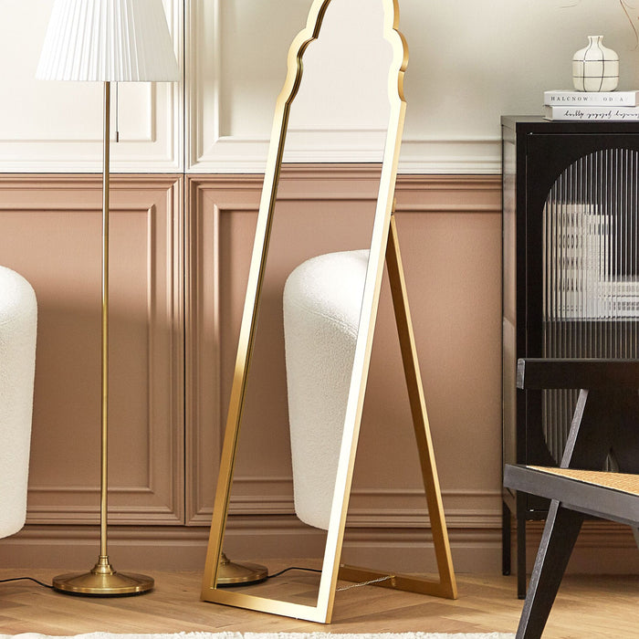 Beliani - CHATILLON - Staande spiegel - Goud - MDF