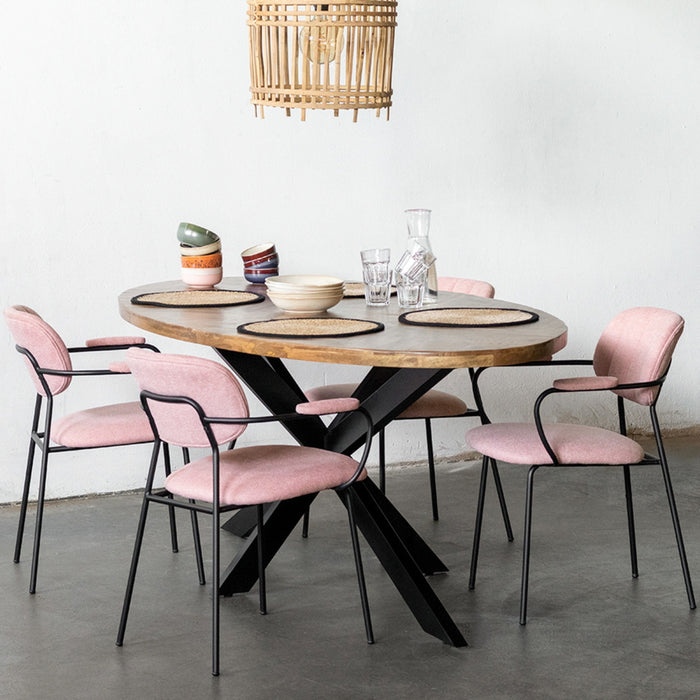 Giga Meubel - Eettafel Max Ovaal Visgraat 160cm