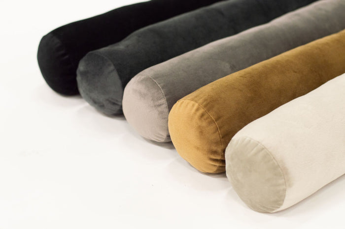 Dutch Decor Tochtstopper 90x10 cm - FINN - velvet tochtrol - beige