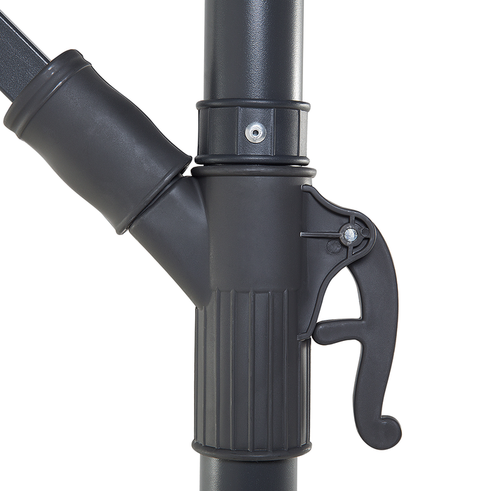 Beliani - RAVENNA - Zweefparasol - Lichtbeige - Polyester