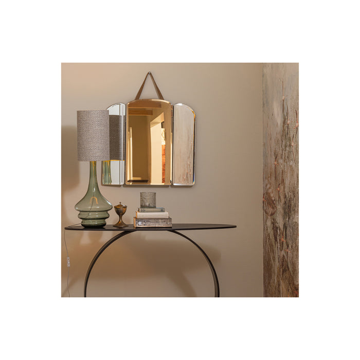 WOOOD Chunky Lampenkap - Polyester - Grijs Melange - Goudx20x20