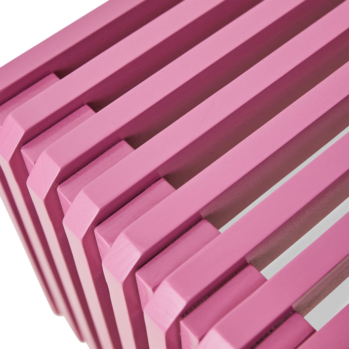 HKliving Slatted Bankje B 164 cm - Hot Pink