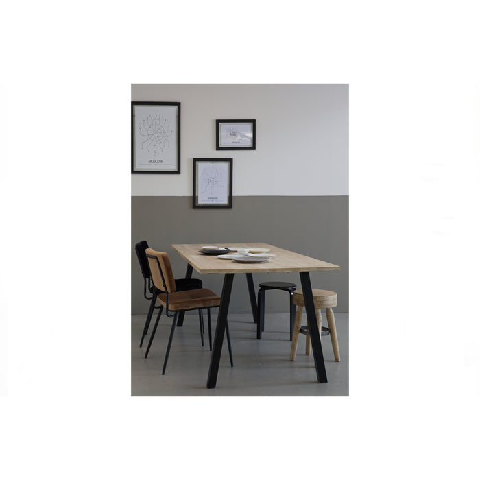 WOOOD Tablo A-Poten - Metaal - Zwart - 72x10x79 - Set van 2