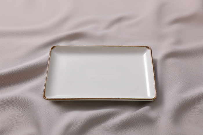 Maastricht Porselein - Akoya - Bord - 2 stuks - 23 x 17 cm - Crème