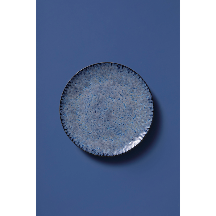 Palmer Bord Lester 27 cm Blauw Zwart Stoneware 2 stuks