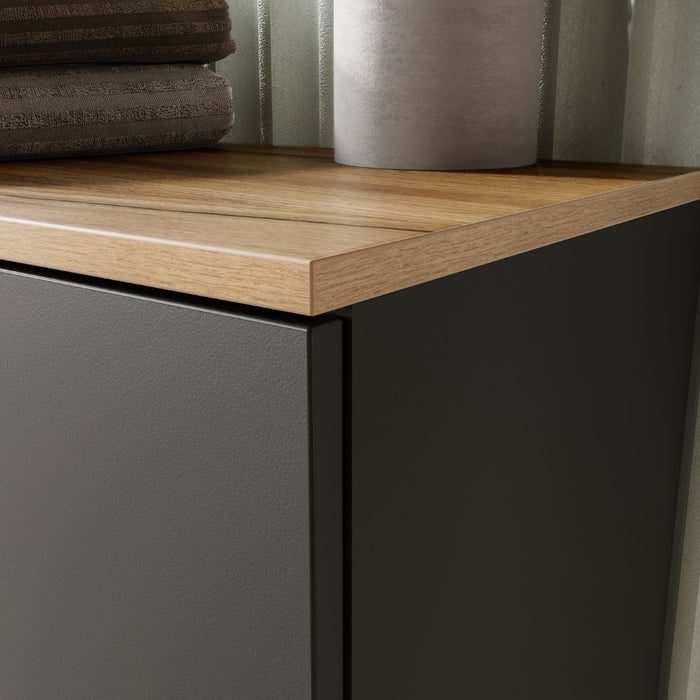 Germania Yonkers Wastafelonderkast Grafiet | Eiken 80 cm