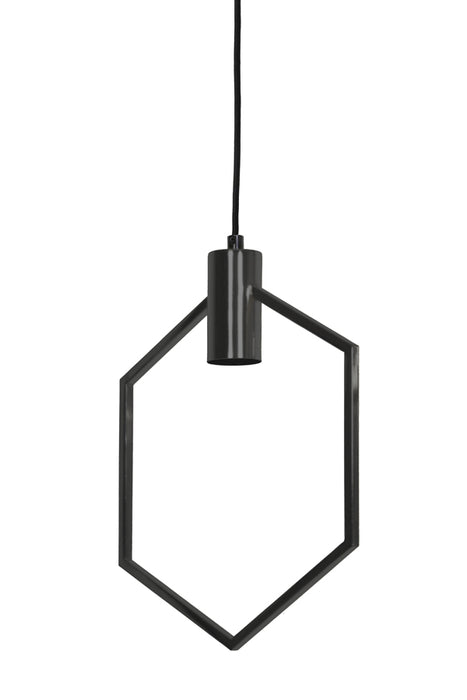 Light & Living Hanglamp 30x37 cm AINA mat zwart
