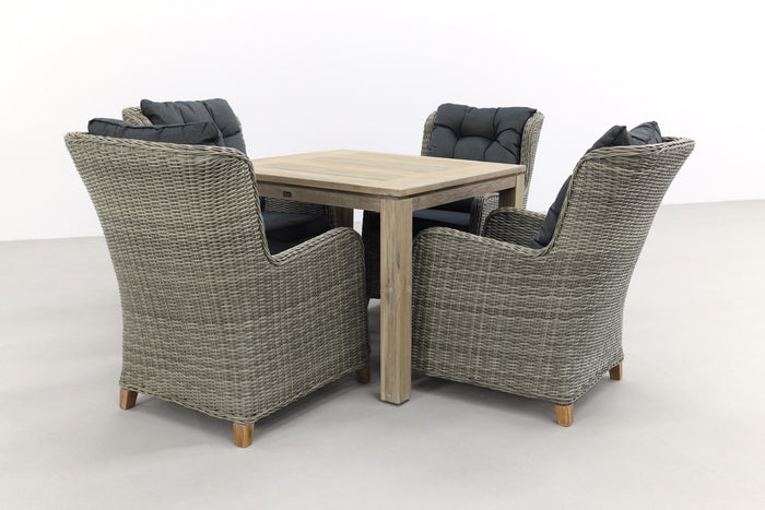 VDG Torino Paloma Grijs|Rome grey 100 cm. - tuinset 5-delig