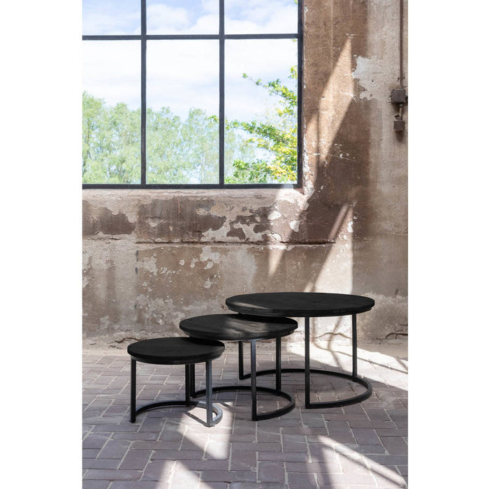 Goossens Salontafel Jelle XL in Mango zwart was