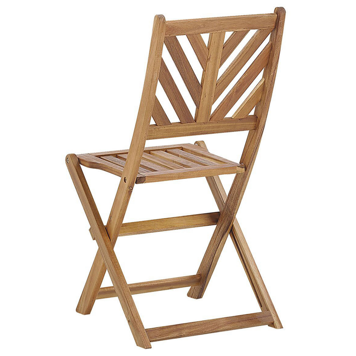 Beliani - TERNI - Bistroset voor 2 - Lichte houtkleur - Acaciahout