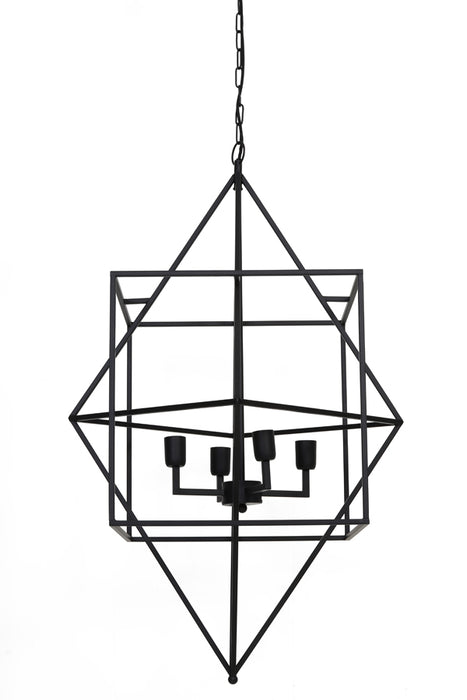 Light & Living Hanglamp Baula - Zwart - Ø66cm - 4L