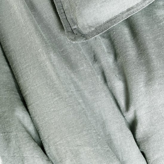 Halflinnen - Groen Maat: 1-persoons (140 x 200|220 cm)