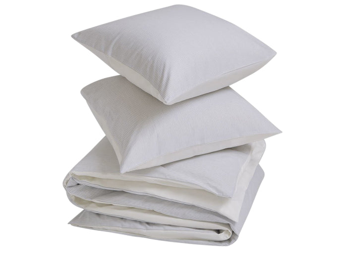 Yumeko overtrekset katoen tencel™ double face white stripe | pure