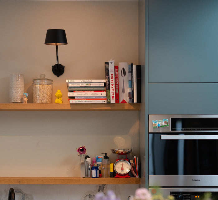 Tonone Bolt Sidefit wandlamp small install Smokey Black