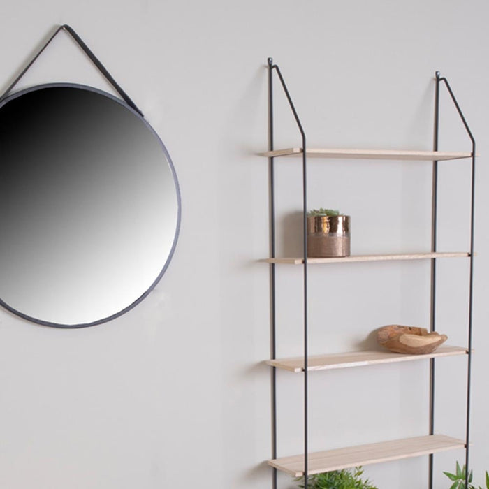 Artichok Sarah Ronde Wandspiegel Zwart - Ø 60 cm