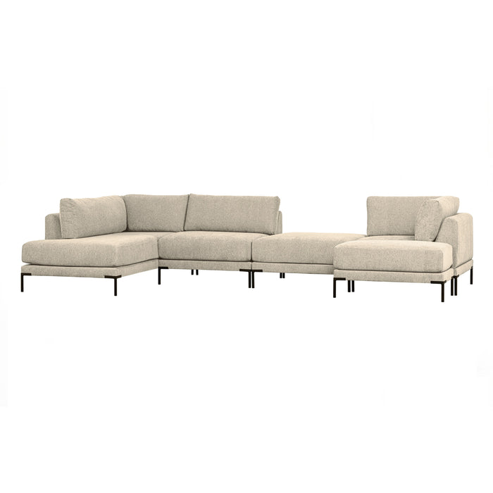 vtwonen Loveseat Element Couple - Polyester - Zand
