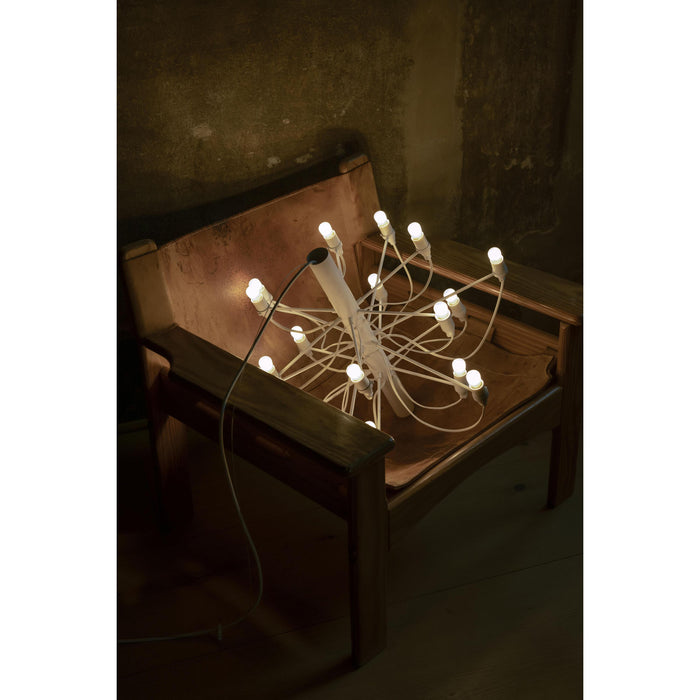 2097|18 by Gino Sarfatti kroonluchteropaal chroom