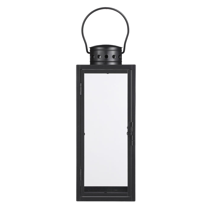 Mica Decorations Arzilla Lantaarn - L13,5 x B13 x H34,5 cm - Zwart