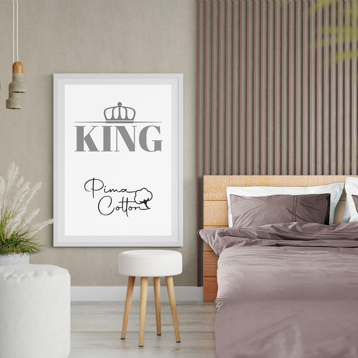 Luxe dekbedovertrek King - 300 TC topkwaliteit - 240x200|220 - taupe