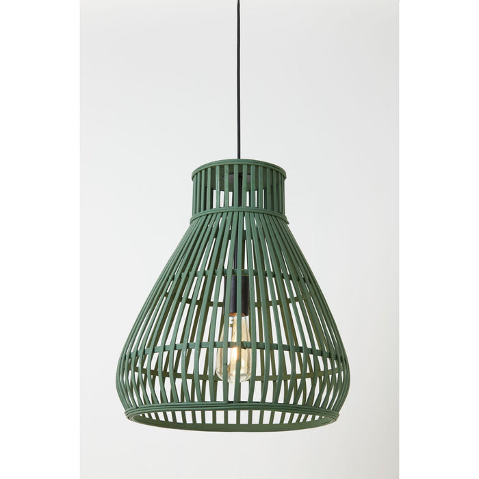Light & Living Hanglamp Timaka - Rotan Groen - Ø37cm