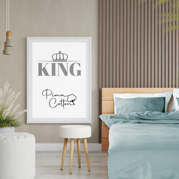 Luxe dekbedovertrek King - 300 TC topkwaliteit - 200x200|220 - jade