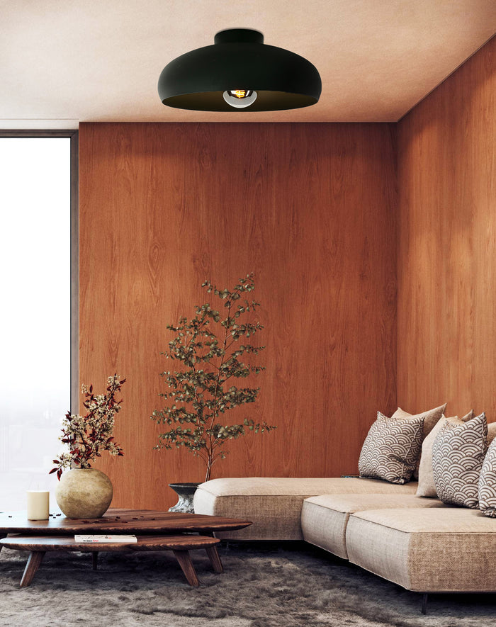 EGLO Mogano Plafondlamp - E27 - Ø 40 cm - Zwart