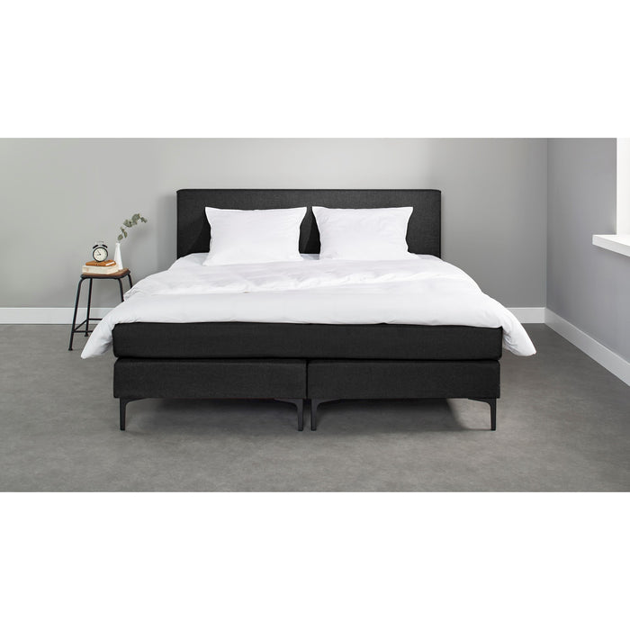 Beter Bed box Oxford met gestoffeerd matras - 180x200 cm - zwart