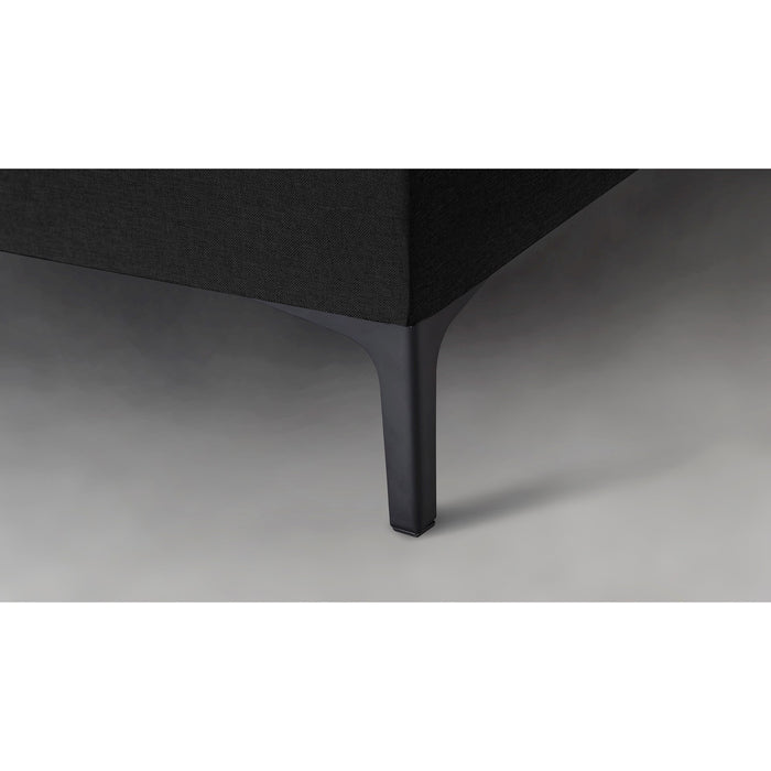 Beter Bed box Oxford met gestoffeerd matras - 180x200 cm - zwart