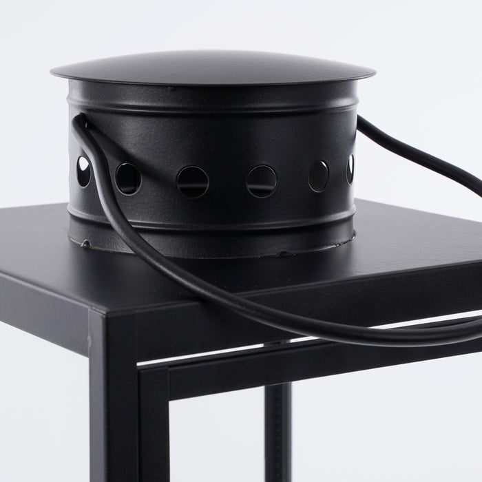 Mica Decorations Arzilla Lantaarn - L15 x B15 x H45 cm - Zwart