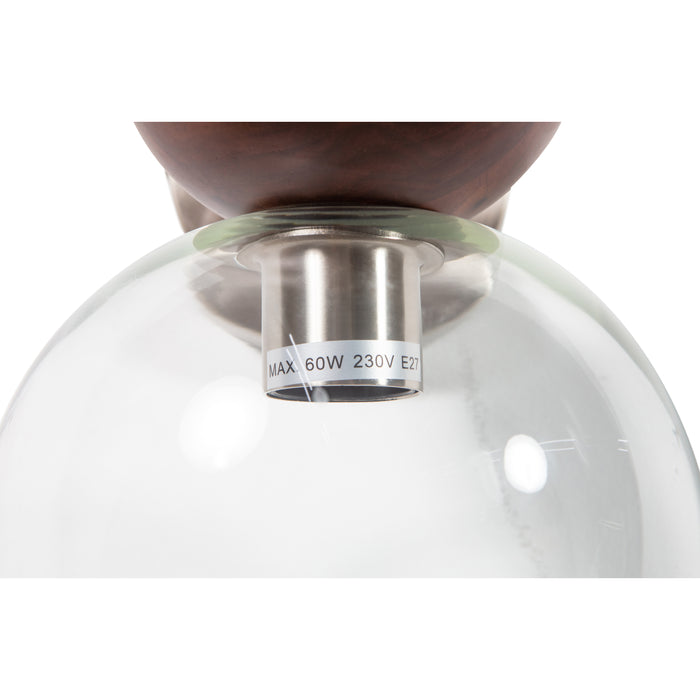 WOOOD Babble Wandlamp - Glas - Bruin - 27x24x18