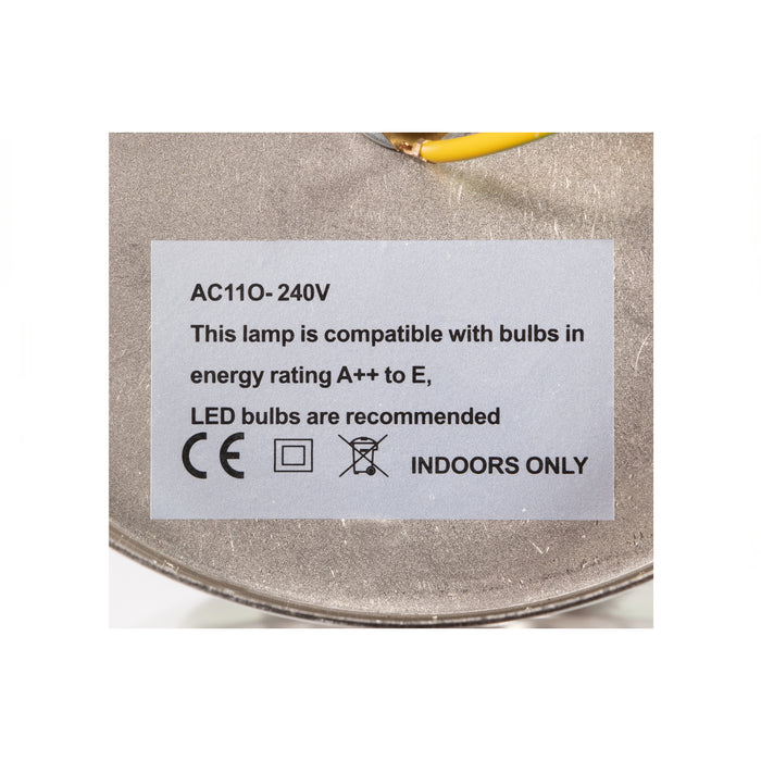 WOOOD Babble Wandlamp - Glas - Bruin - 27x24x18