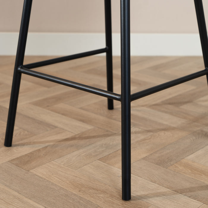 Bronx71 Scandinavische barkruk Andor gerecyclede stof grijs 65-78 cm