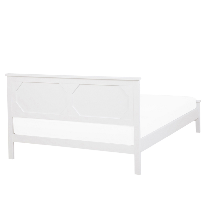 Beliani - OLIVET - Tweepersoonsbed - Wit - 160 x 200 cm - Dennenhout