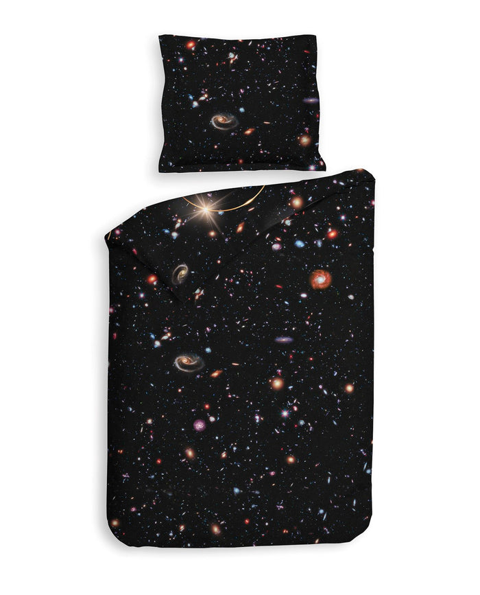 Heckett Lane Dekbedovertrek Katoen Twill Mecury - zwart