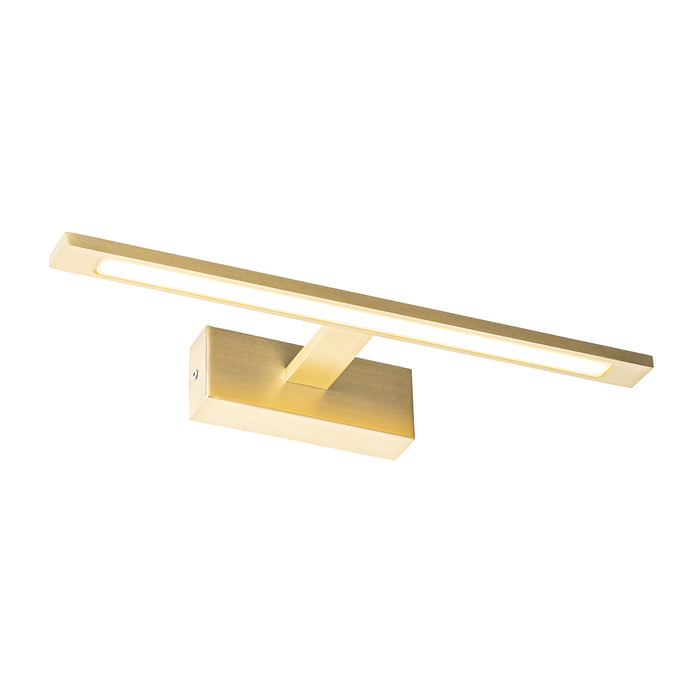 QAZQA Wandlamp messing 41,5 cm incl. LED IP44 - Jerre