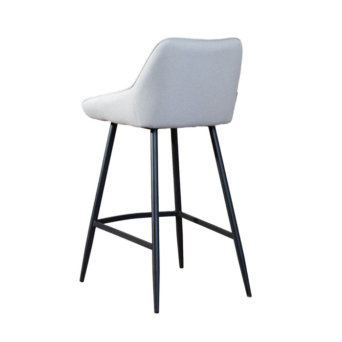 Bronx71 Scandinavische barkruk Lova gerecyclede stof grijs 68 cm