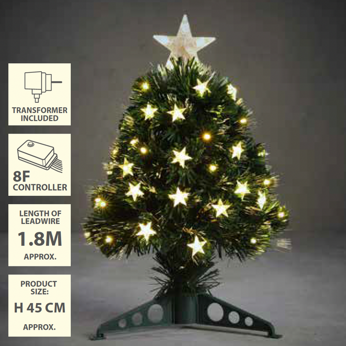 Luca Lighting Mercury Kunstkerstboom - Fibre Optic - H45 x Ø25 cm