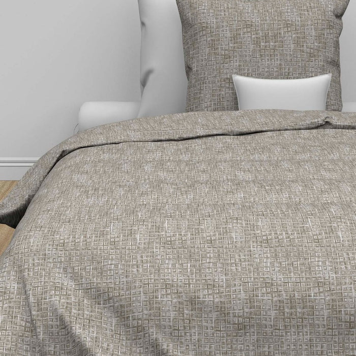 Zo Home Dekbedovertrek Flanel Blitz - rock taupe