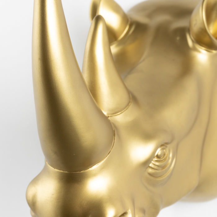 Bold Monkey Mind Your Own Rhino wandlamp goud