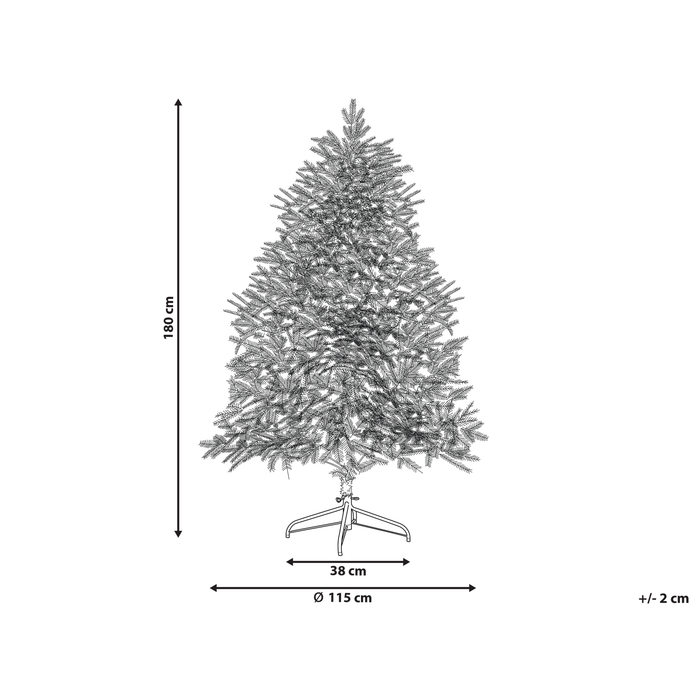 Beliani - BRISCO - Kerstboom - Wit - 180 cm - Synthetisch materiaal