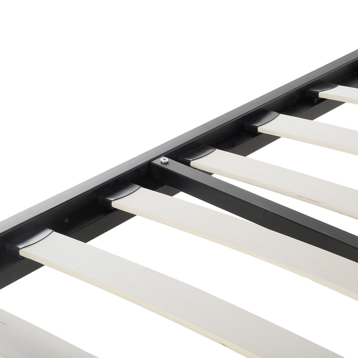 Beliani - LYRA - Tweepersoonsbed - Zwart - 180 x 200 cm - Metaal