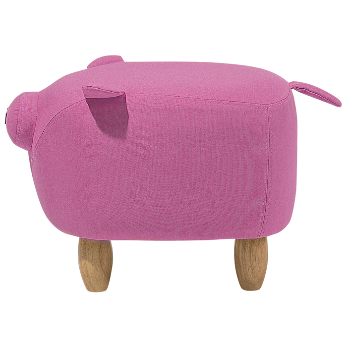 Beliani - PIGGY - Hocker - Roze - Polyester