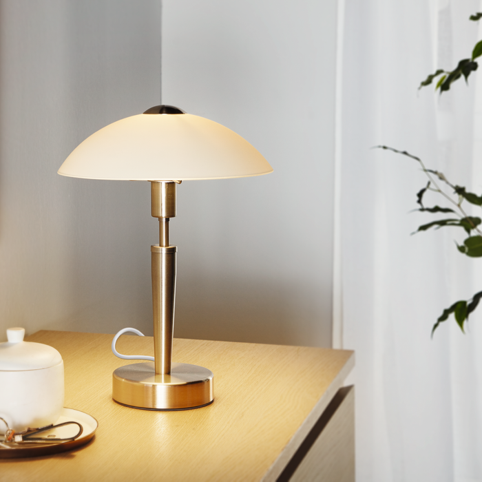 EGLO Solo 1 Tafellamp - E14 - 35 cm - Grijs|Wit