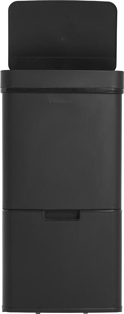 StangVollby Lunden prullenbak met sensor - 3 vakken - 72L - Zwart