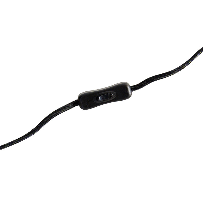 QAZQA Art deco tafellamp zwart met smoke glas 23 cm - Kevin