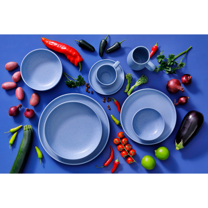 Palmer Serviesset Sandy Loam Stoneware 6-persoons 24-delig Blauw