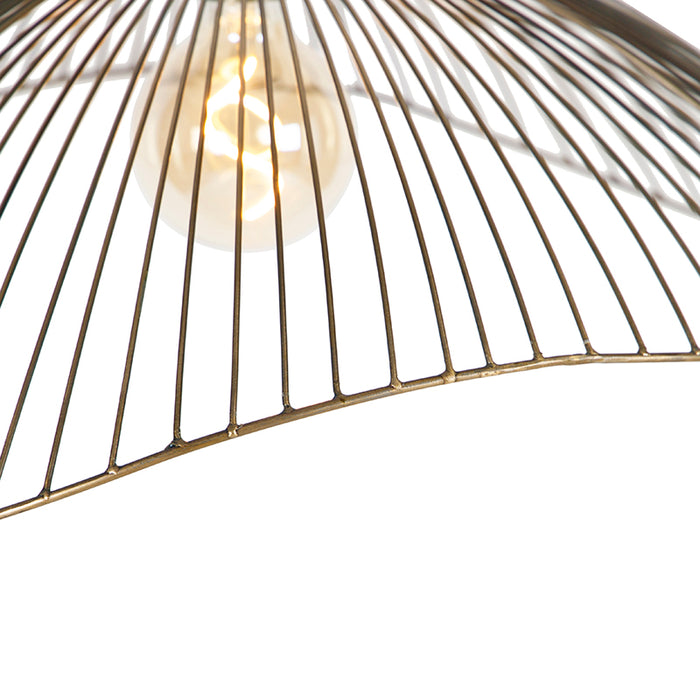 QAZQA Design hanglamp messing draad 64cm - Pia