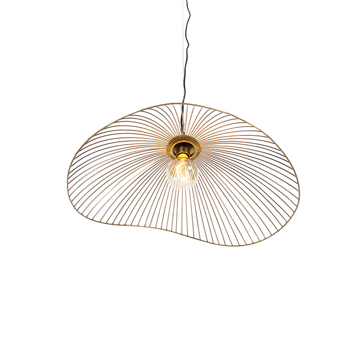 QAZQA Design hanglamp messing draad 64cm - Pia